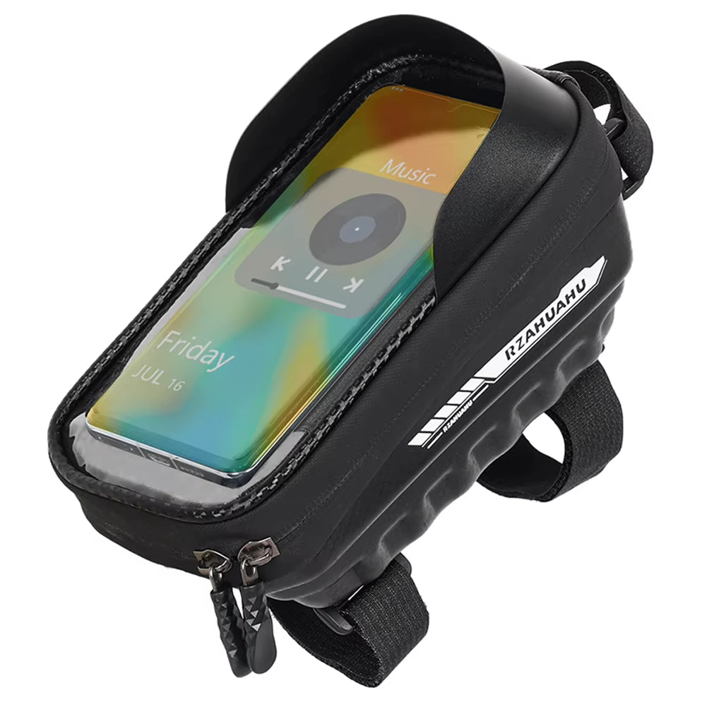 EVA Bicycle Front Frame Bag Touch Screen Bicycle Bag MTB Waterproof Phone Holder Case Bicycle Accessories PU Fit for 7 in Phones