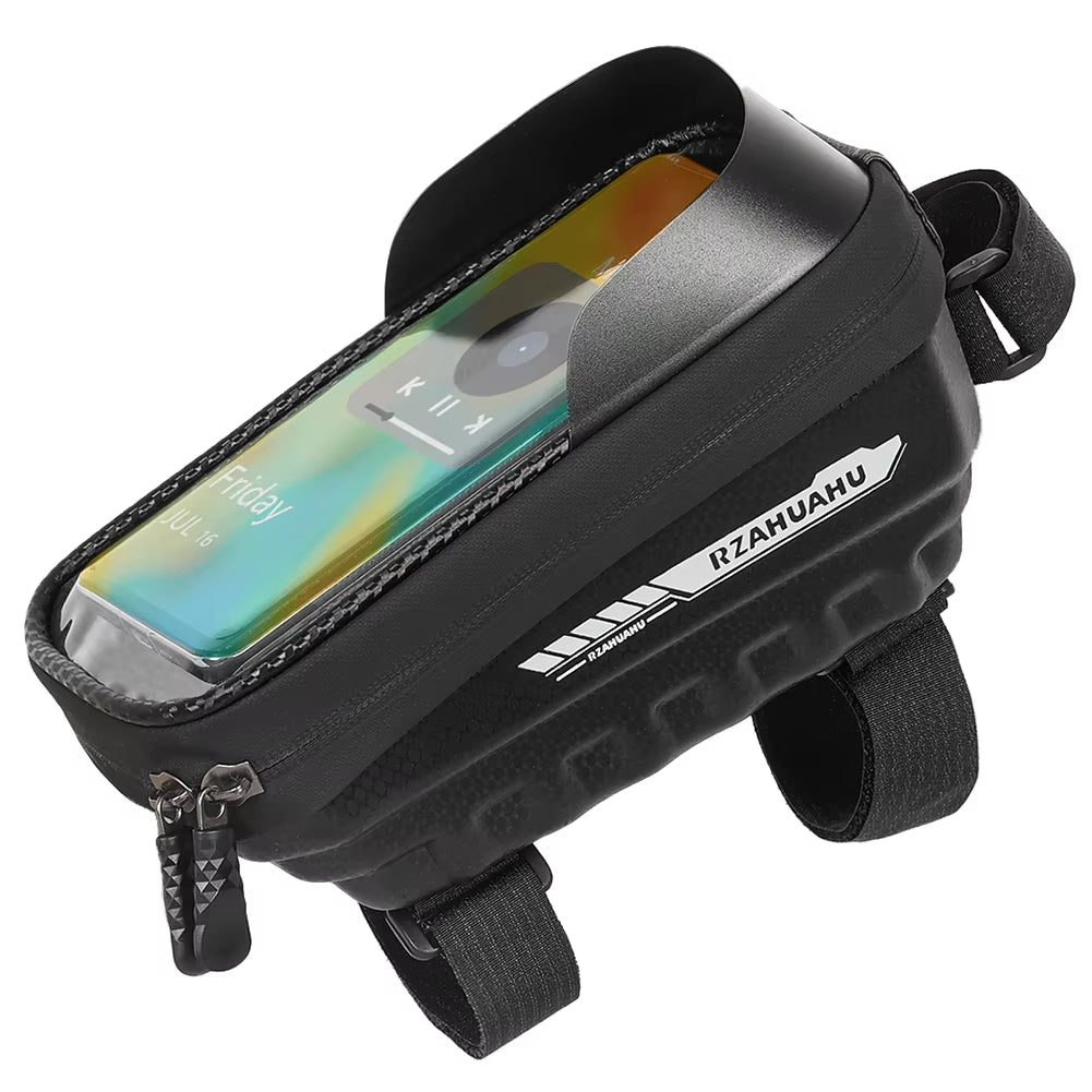EVA Bicycle Front Frame Bag Touch Screen Bicycle Bag MTB Waterproof Phone Holder Case Bicycle Accessories PU Fit for 7 in Phones