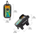 EVA Bicycle Front Frame Bag Touch Screen Bicycle Bag MTB Waterproof Phone Holder Case Bicycle Accessories PU Fit for 7 in Phones