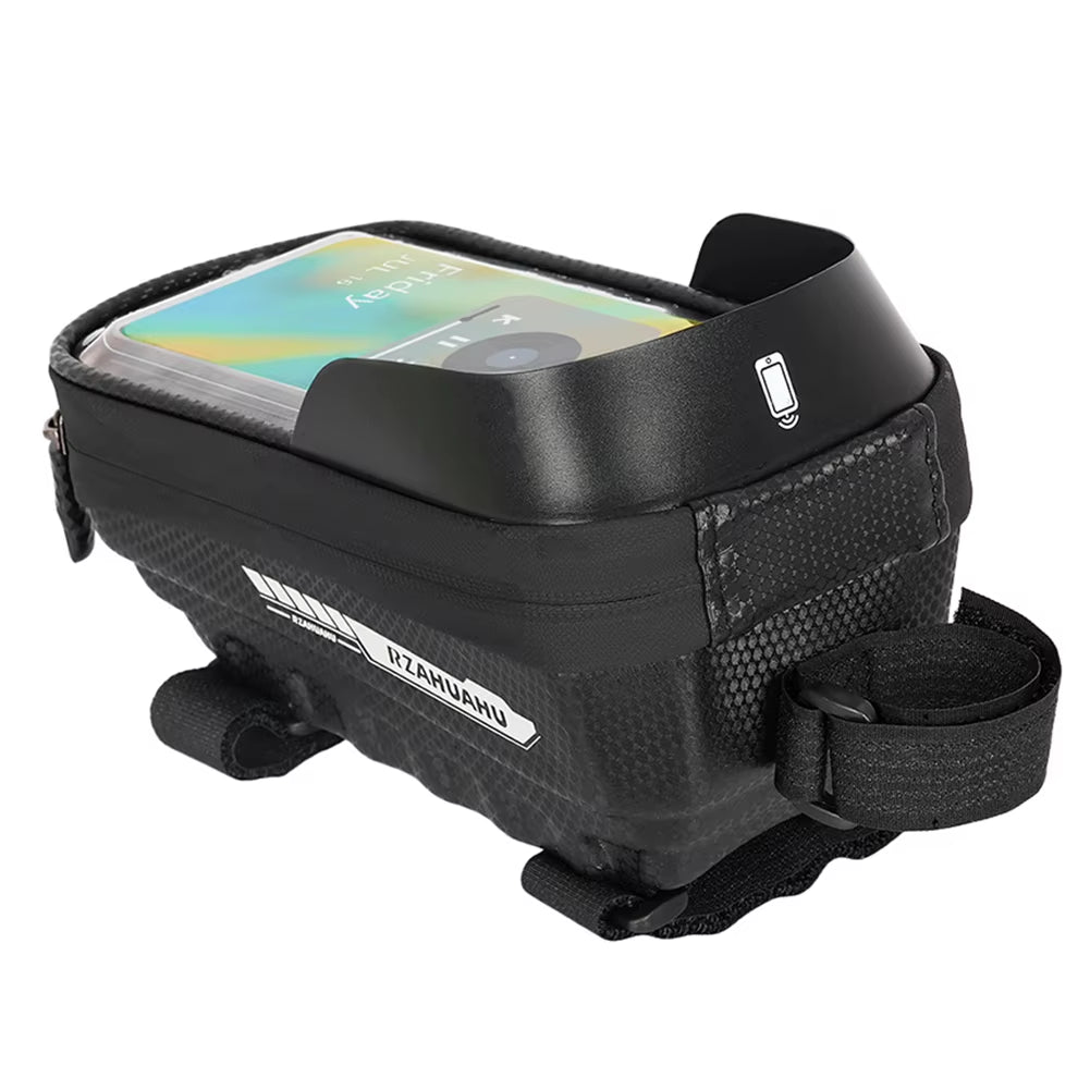 EVA Bicycle Front Frame Bag Touch Screen Bicycle Bag MTB Waterproof Phone Holder Case Bicycle Accessories PU Fit for 7 in Phones